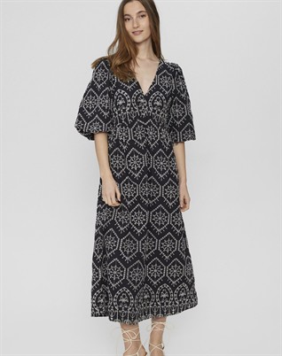 Evelyn Contrast Kleid